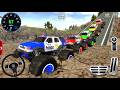 Extreme Police Monster Trucks Simulator 3D - Extreme Off-Road stunts driving - Android GamePlay #1