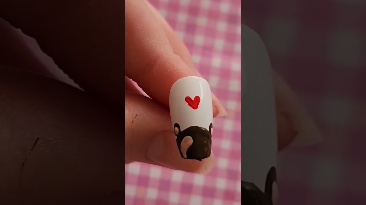 Cute Teddy bear nails 🧸