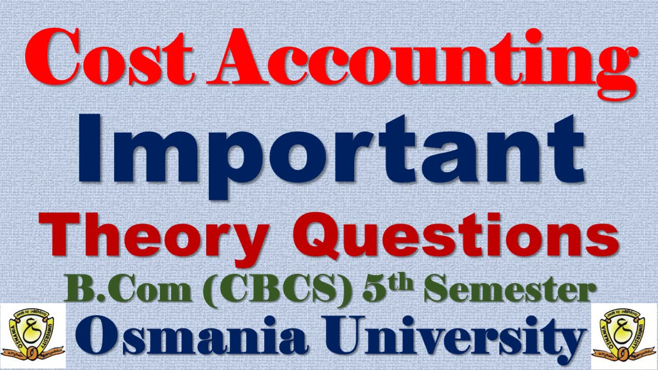 cost accounting important topics