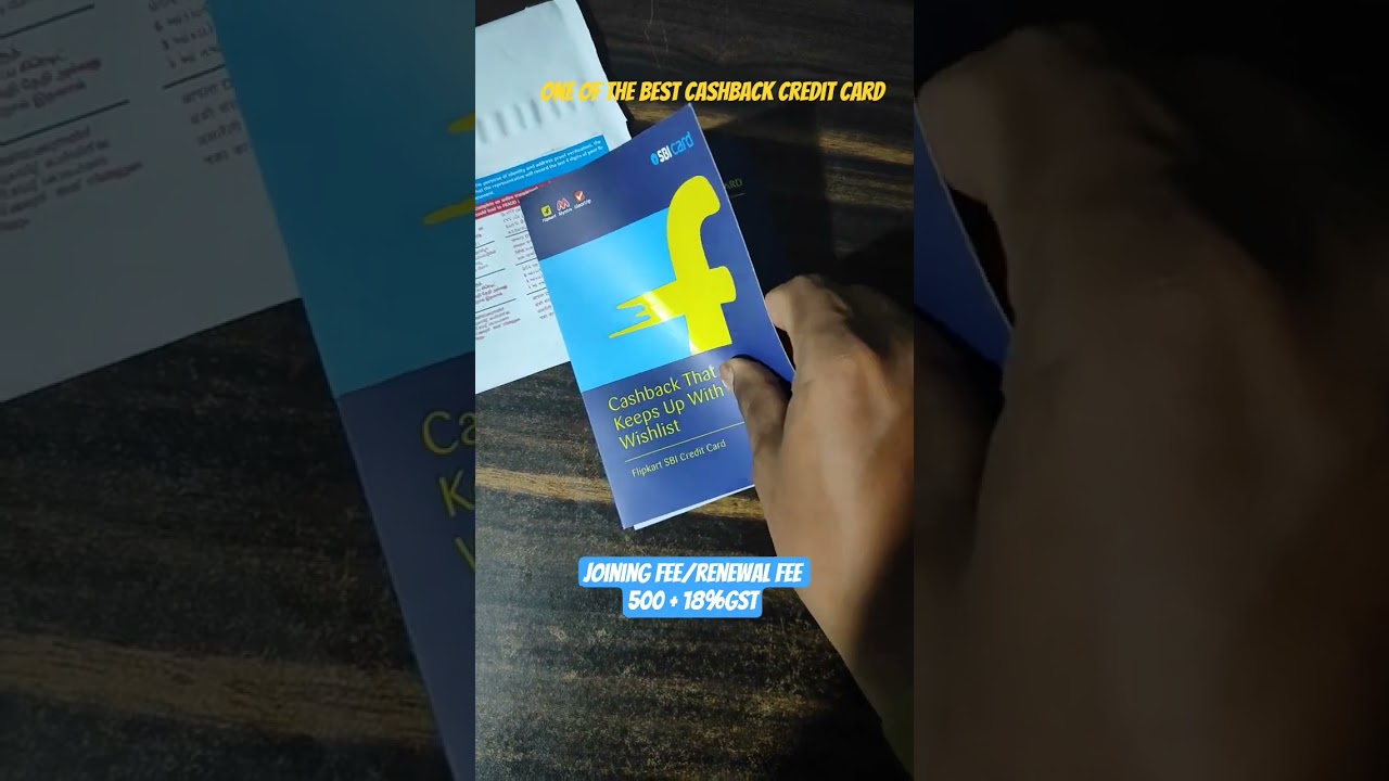 flipkart sbi credit card unboxing