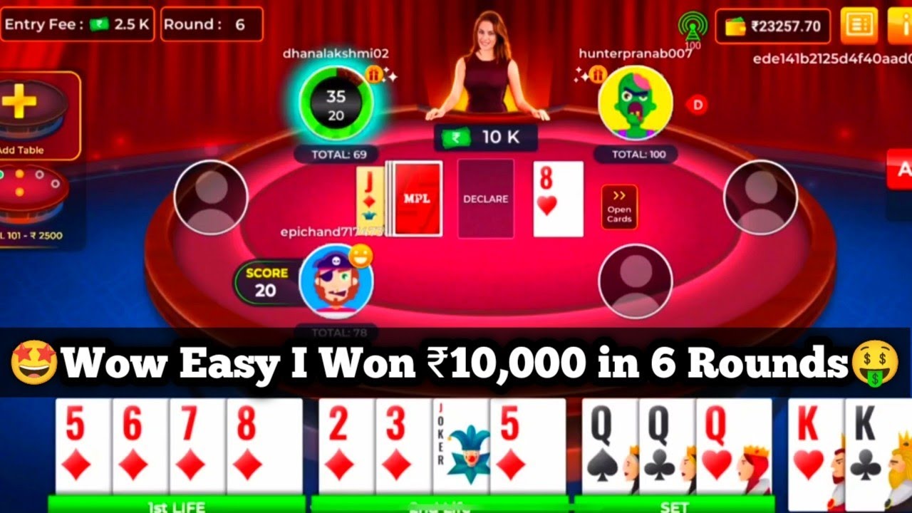 🤩 Wow Easy I Won ₹10,000 in 6 Rounds 🤑 !! intense Mpl 101 Pool Rummy ...