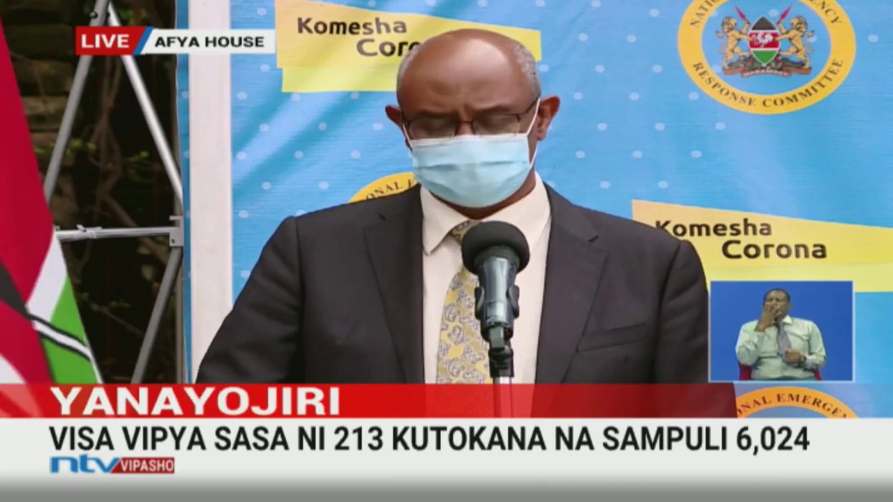 UPDATE Kenya records highest number of cases since the COVID19 onset, 213 test positive YouTube