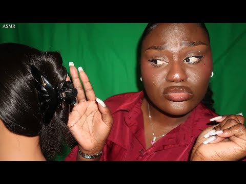 ASMR | GREEN SCREEN TEST Turns Into SASSY HAIRDRESSER Role-Play?!?!