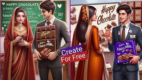 How To Create Chocolate Day 3D Images |Bing Ai Photo Editing Tutorial.