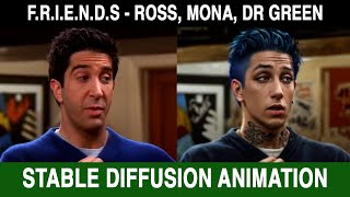 F.R.I.E.N.D.S Ross, Mona & Dr. Green scene in a punk world