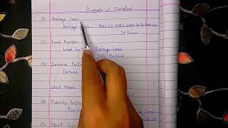 Power System | Chapter#03 | Capsule of Formulas | Variable Load on Power Station | V.K_Mehta Profile