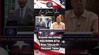 Schumer And Jeffries MELTDOWN After Being Trolled By President #Trump #youtubeshorts #chuckschumer