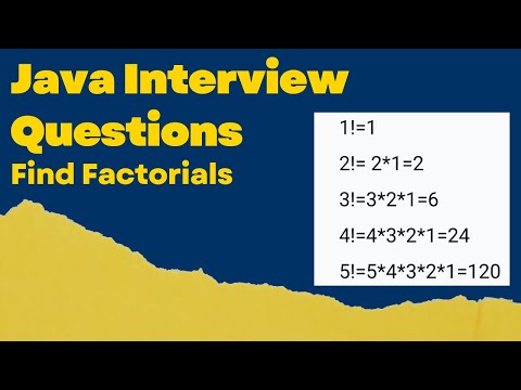 How to Find Factorial for given Number by Java Program |Java interview question| @codewriteup5151