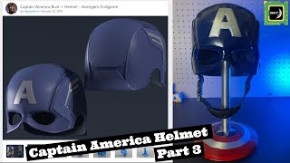 How to Make a Captain America 3D Print Helmet Cosplay (Part 3) | Berto Made it!