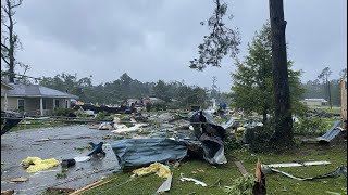 TS Claudette: Tornado damage in Brewton, Alabama