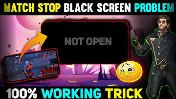 Free Fire Black Screen Problem | How To Solve Black Screen Problem In Free Fire | Free Fire Max Blac