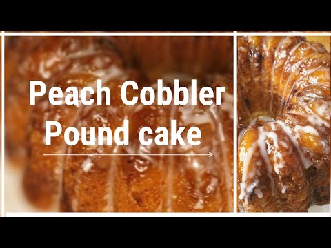 Easy Peach Cobbler Bundt Cake Using a Box Cake Mix #food Southern Desserts