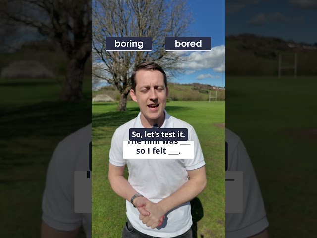 ED vs ING Adjectives