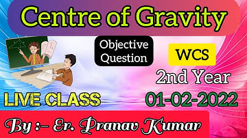 WCS 2nd Year Class| Centre Of Gravity | Objective Question |