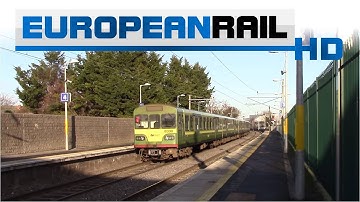 Iarnród Éireann Irish Rail DART 8100 EMU 8120 + 8108 departs Howth Junction & Donaghmede Station