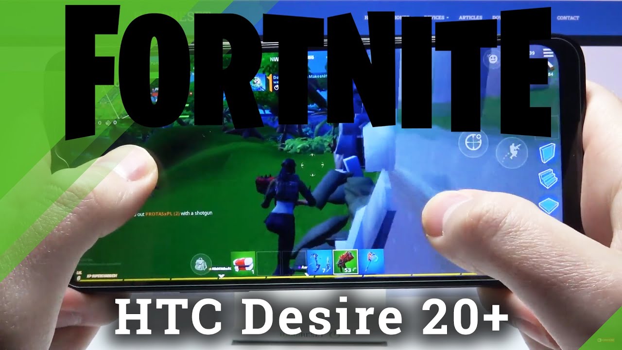 Fortnite on HTC Desire 20+ – Gameplay