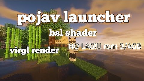 How to remove lag in bsl shader (pojav launcher) render virgl, java on android
