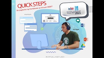 Quick Step Tutorial for Virtual INSET Certificates