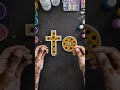 Epoxy resin cross with a sunflower