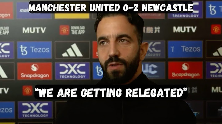 “We are getting relegated” - Ruben Amorim Post Match interview - Manchester United 0-2 Newcastle