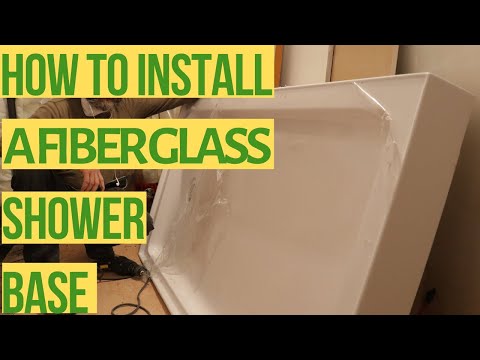 COMMENT INSTALLER UN FIBRE DE VERRE DE BASE DE DOUCHE
