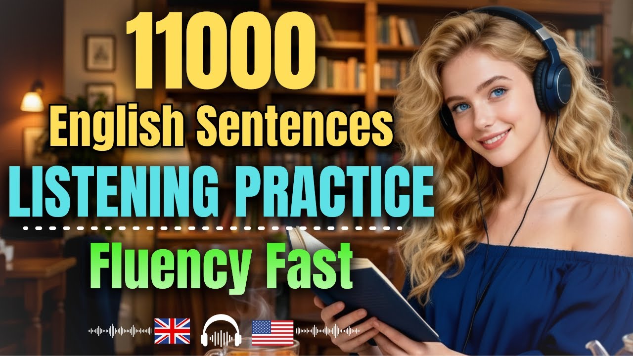 11000 English Listening Practice for Natural Understanding | Start Thinking in English