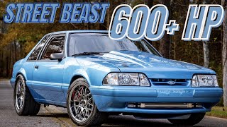 Powerful 600+ hp Foxbody Mustang street beast