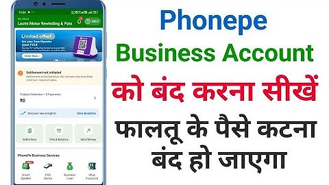 Phonepe business app ka Account Kaise delete Karen | Phonepe Business Account ko band kaise karen