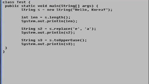 기초자바프로그래밍: String 클래스