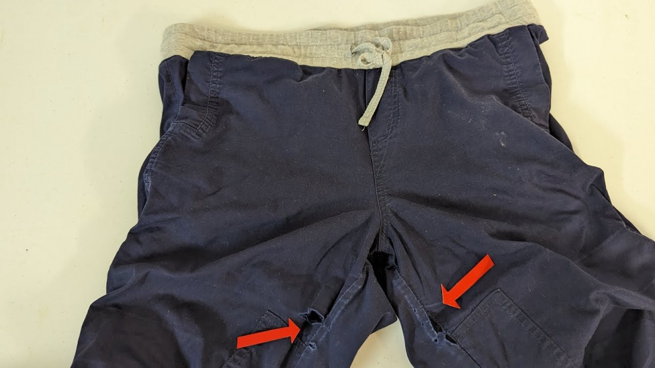 How do you fix holes/ ripped at crotch/ inner thigh of legging/ pants