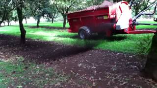 TUFFFASS Side delivery Turbine spreader for Orchards and vineyards