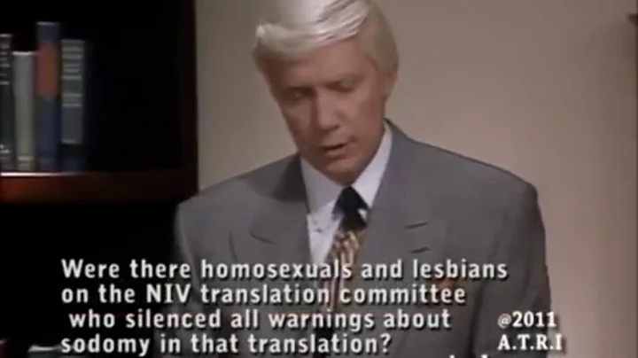 Were there homosexuals and lesbians on the NIV tra...