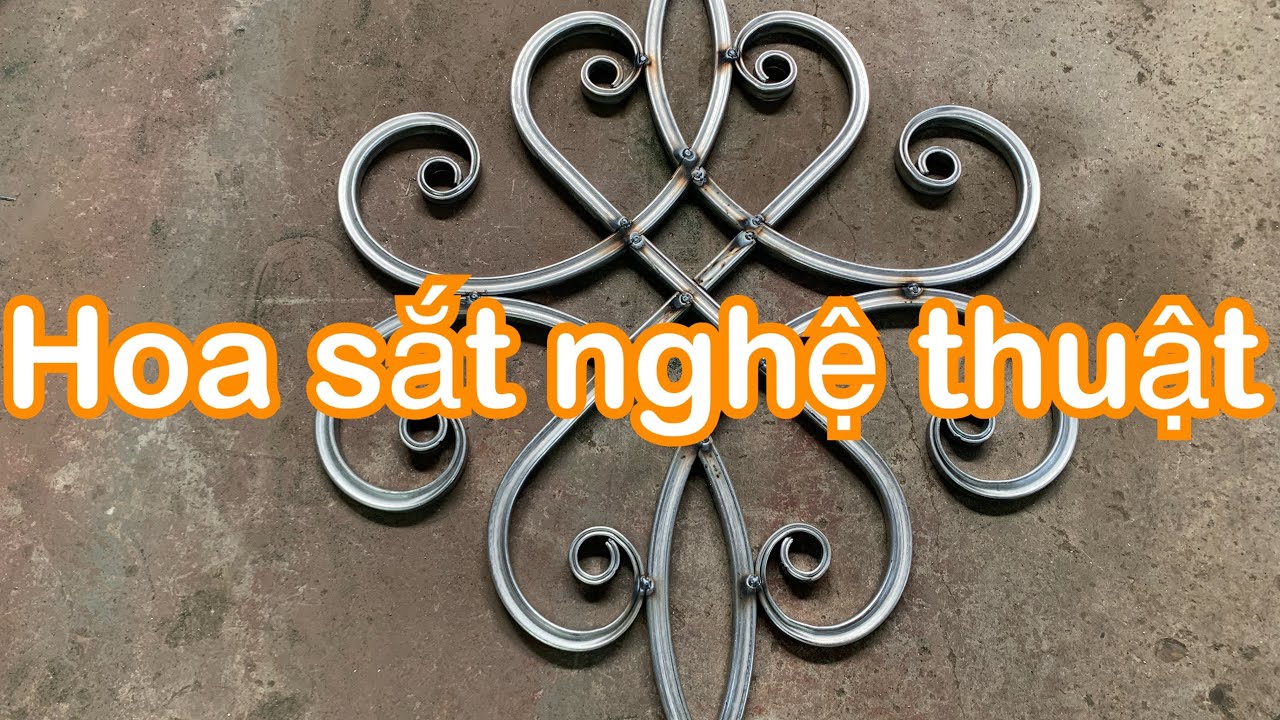 Quy trình sản xuất hoa sắt nghệ thuật bằng hộp thép mạ... - youtube