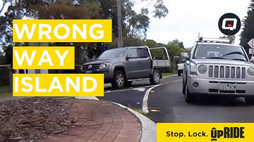 Wrong Way Island Idiot | Bad Driving | Caught on the Cycliq Fly6