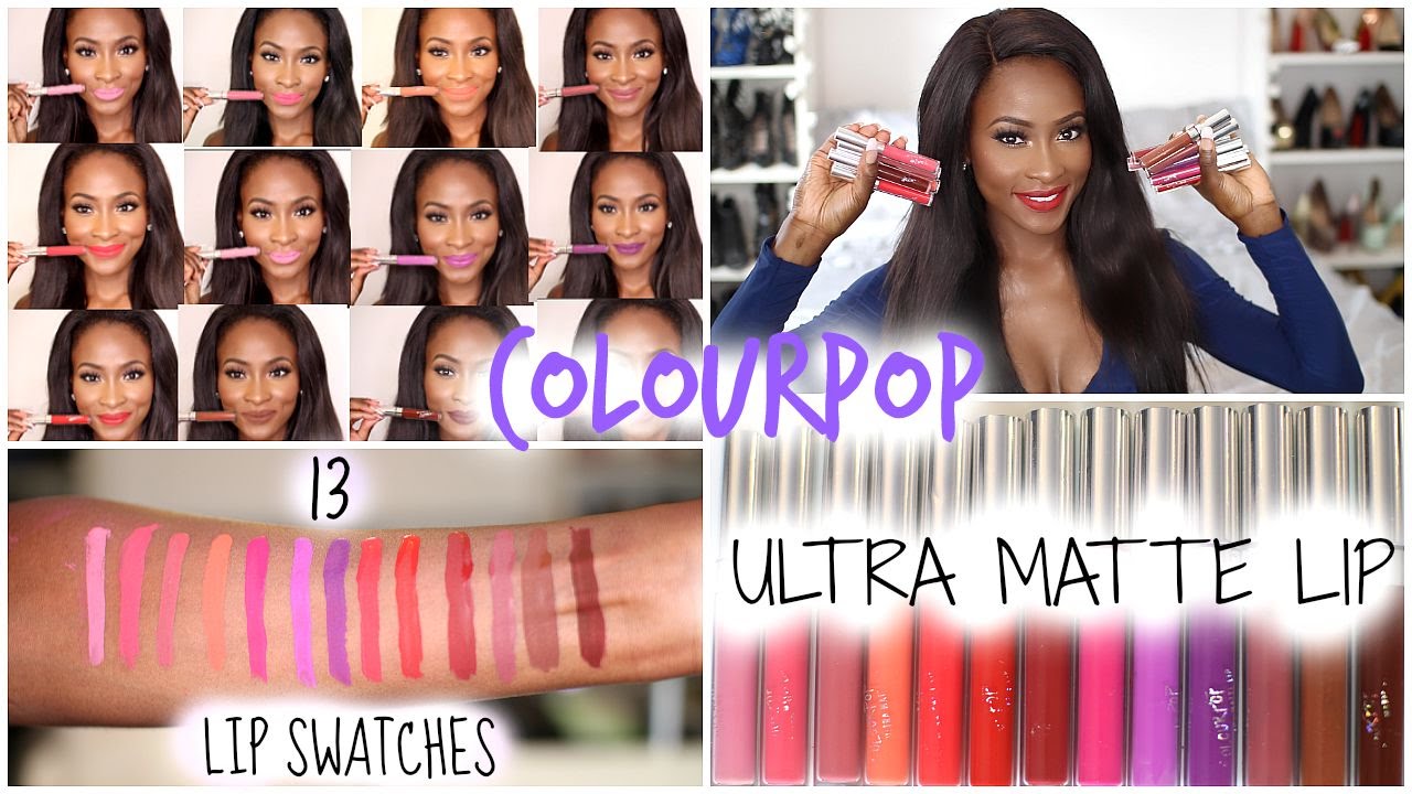 COLOURPOP ULTRA MATTE LIP SWATCHES + HOW TO SHIP IT WORLDWIDE