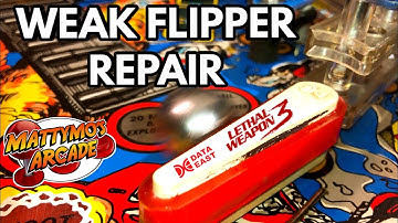 Lethal Weapon 3 by Data East. Pinball Repair - Weak Flipper