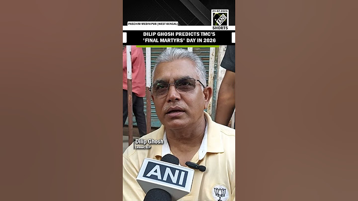 BJP's Dilip Ghosh predicts '2026 will mark TMC's final Martyrs' Day rally'