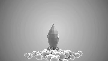 Low Poly Rocket - Logo Intro