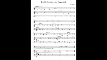 Double Counterpoint Fugue in E