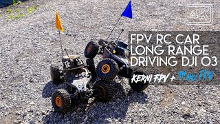 RC Car FPV Long Range Driving - DJI O3 - Insane Range and Penetration