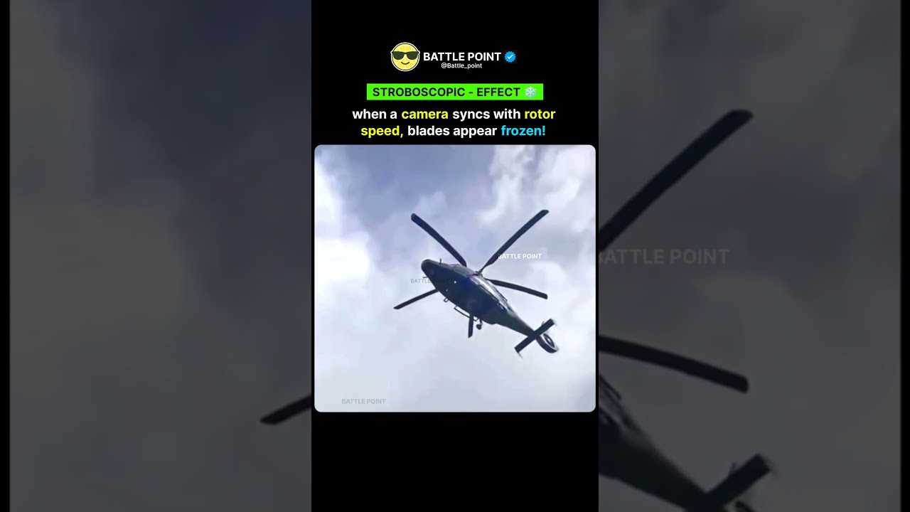 Why Helicopter Blades Look Frozen – The Stroboscopic Effect