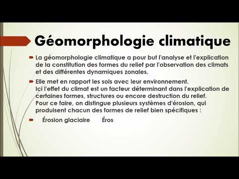 N°51-Géomorphologie climatique.