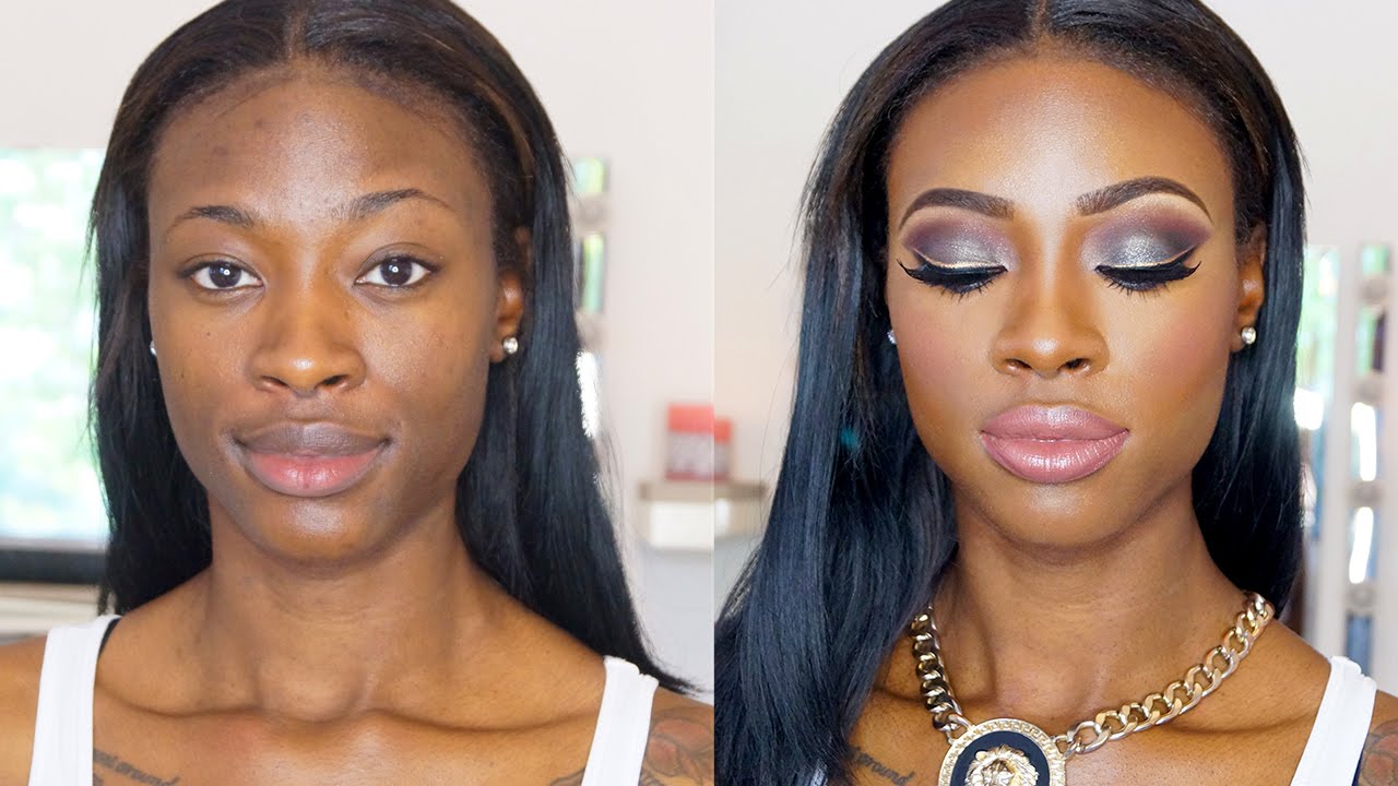 Dark Skin Smokey Eyes Makeup Tutorial