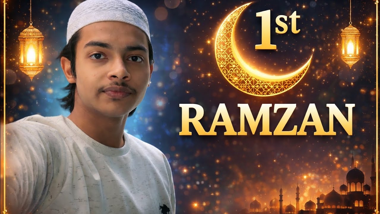 First Ramzan vlog Aaj Gye bhai ko market se lene aur sham ko coffee peene Gaye......