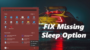 Sleep Option Missing In Windows 11 Power Menu - Quick FIX