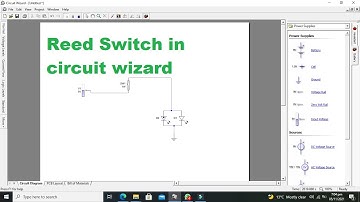 how to use reed switch in circuit wizard | Reed Switch simulation in circuit wizard