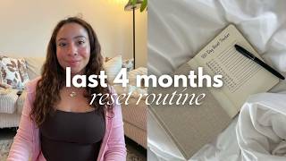 how i'm making the last 4 months count ☁️ 100-day reset, routines & goals