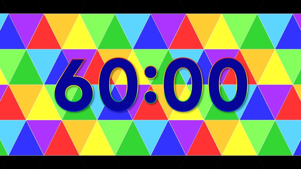 60 Minute Timer / 1 Hour - Colorful Timer