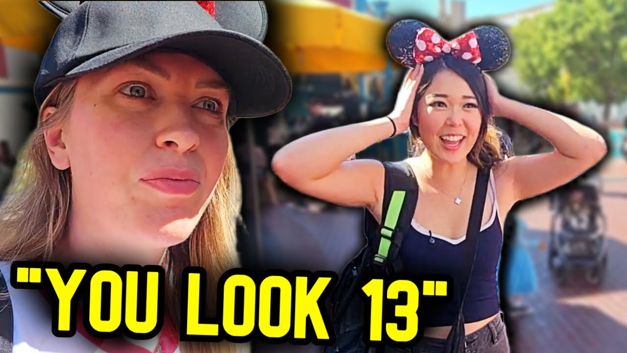 QTCinderella gets embarrassed by ExtraEmily at Disneyland