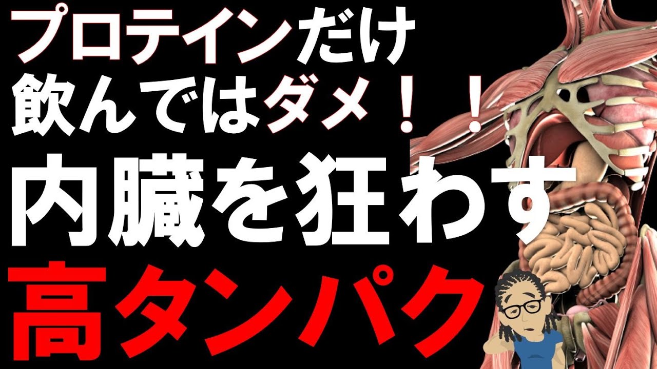 【筋トレ科学】内臓を犯し狂わす高タンパク質　~プロテインから腎臓・肝臓を助ける方法～